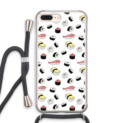 Sushi time: iPhone 7 PLUS Transparant Hoesje met koord
