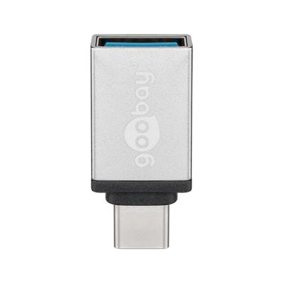 USB 3.2 GEN 1 (USB3.0) USB-C stekker - USB-A (F) naar USB-C (M) - 5Gbit/s - USB adapter - Zilver