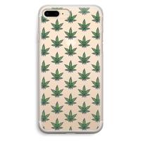 Weed: iPhone 7 Plus Transparant Hoesje - thumbnail