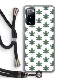 Weed: Samsung Galaxy S20 FE / S20 FE 5G Transparant Hoesje met koord