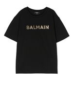 Balmain Kids t-shirt à logo imprimé - Noir - thumbnail