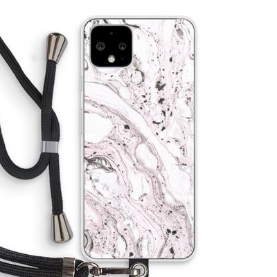 Mengelmoes: Pixel 4 Transparant Hoesje met koord