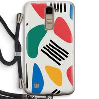 Illustratieve pop 1: LG K10 (2016) Transparant Hoesje met koord