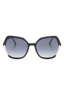 Carolina Herrera lunettes de soleil à monture oversize - Noir