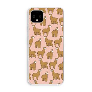 Alpacas: Pixel 4 XL Transparant Hoesje