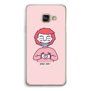 Hartje: Samsung Galaxy A3 (2016) Transparant Hoesje