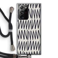 Marrakech Zigzag: Samsung Galaxy Note 20 Ultra / Note 20 Ultra 5G Transparant Hoesje met koord Marrakech Zigzag: Samsung Galaxy Note 20 Ultra / Note 20 Ultra 5G Transparant Hoesje met koord