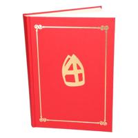 Het grote boek van Sinterklaas - rood - 350 paginas - 30 x 21 x 2.5 cm - Karton/papier