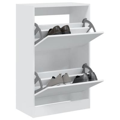 VidaXL Schoenenkast 60x34x96,5 cm bewerkt hout wit