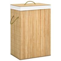 VidaXL Wasmand met 2 vakken 72 l bamboe VidaXL Wasmand met 2 vakken 72 l bamboe