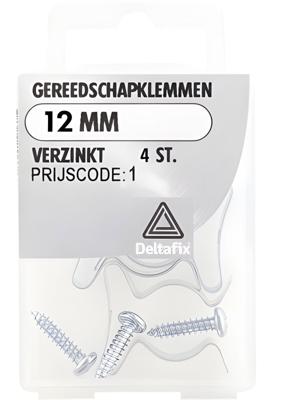 Gereedschapklemmen 12mm vz 4st - Deltafix