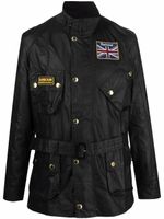 Barbour veste cirée International Union Jack - Noir