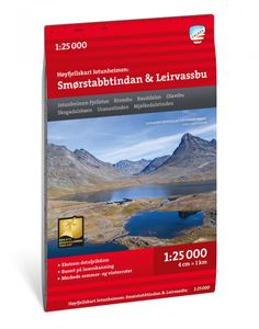 Wandelkaart Hoyfjellskart Jotunheimen: Smørstabbstindan - Leirvassbu |