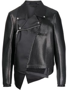 Comme des Garçons Homme Plus veste de moto asymétrique - Noir