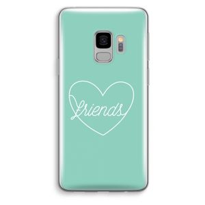 Friends heart pastel: Samsung Galaxy S9 Transparant Hoesje