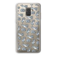 Poezen: Samsung Galaxy A8 (2018) Transparant Hoesje Poezen: Samsung Galaxy A8 (2018) Transparant Hoesje