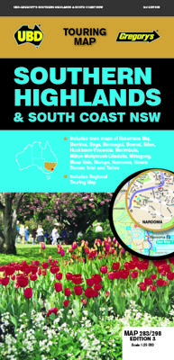 Wegenkaart - landkaart 283/298 Southern Highlands & South Coast NSW | UBD Gregory's