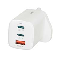 iBOX C-65 Wit, GaN 65W universele oplader Britse stekker