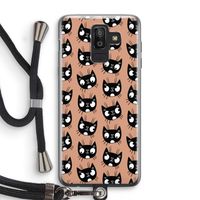 Kat: Samsung Galaxy J8 (2018) Transparant Hoesje met koord