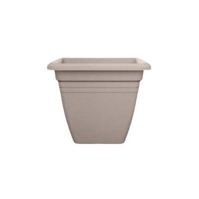 Pot mediter.quadro d30 cm warm taupe - Florus