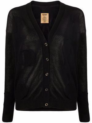 Uma Wang cardigan à pois - Noir