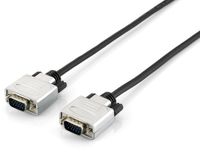 Equip 118864 VGA kabel 10 m VGA (D-Sub) Zwart, Zilver - thumbnail