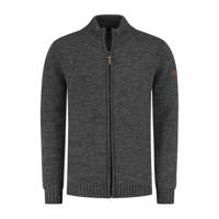 Travelin' Men - Mock neck - Donker antraciet - Maat XXL