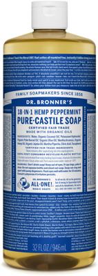 Dr. Bronner's Gel Peppermint 18-in-1 Pure-Castile Soap 945ml Dr. Bronner's Gel Peppermint 18-in-1 Pure-Castile Soap 945ml