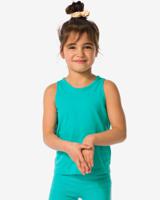 HEMA Kinder Sportsinglet Naadloos Turquoise (turquoise) - thumbnail