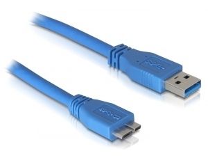 DeLOCK Micro USB 3.0 - 1M USB-kabel USB A Blauw