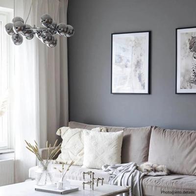 Hanglamp &apos;Splendor&apos; By Rydens smoke glas modern g9 fitting 580mm