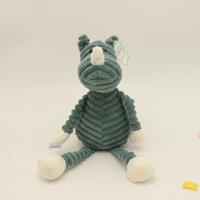 Gestreepte dierlijke knuffel pop creatieve dierlijke pop type: Rhinoceros hoogte: 42cm