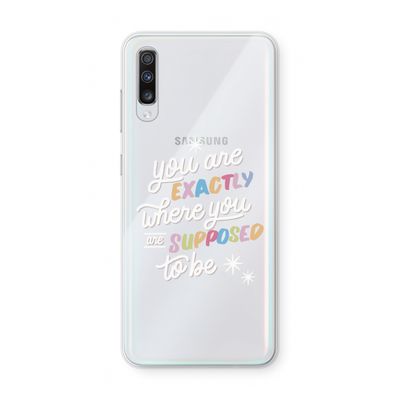 Right Place: Samsung Galaxy A70 Transparant Hoesje