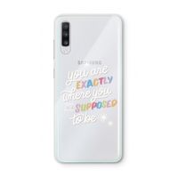 Right Place: Samsung Galaxy A70 Transparant Hoesje