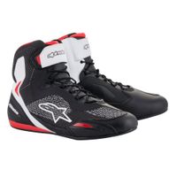 ALPINESTARS Faster-3 Rideknit, Motorschoenen, Zwart-Wit-Rood - thumbnail