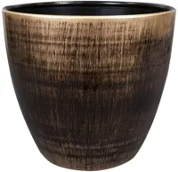 TS Collection bloempot alisa kunststof, metaal 38x35cm goud