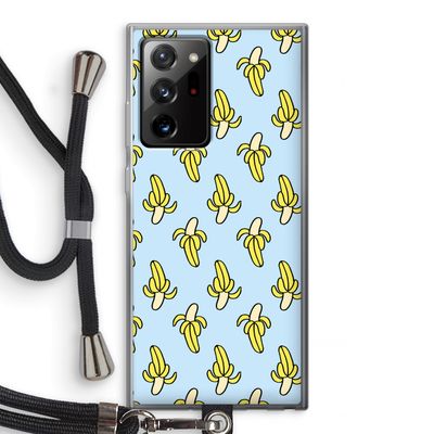 Bananas: Samsung Galaxy Note 20 Ultra / Note 20 Ultra 5G Transparant Hoesje met koord