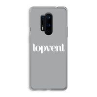Topvent Grijs Wit: OnePlus 8 Pro Transparant Hoesje