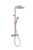 Blaufoss Round 300 thermostatische regendoucheset Brushed Rose Gold