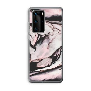 Roze stroom: Huawei P40 Pro Transparant Hoesje