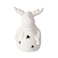 Boltze Home Hertfiguur cristo steen met led h13cm