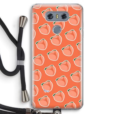 Just peachy: LG G6 Transparant Hoesje met koord
