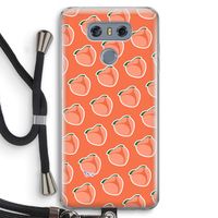 Just peachy: LG G6 Transparant Hoesje met koord