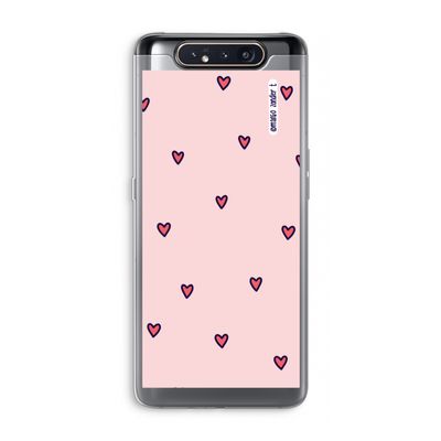 Hartjes: Samsung Galaxy A80 Transparant Hoesje