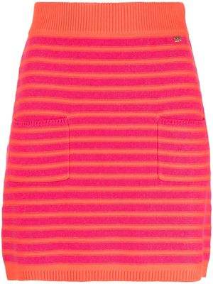 Sonia Rykiel jupe en maille à rayures - Rose