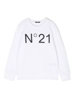 Nº21 Kids sweat à logo imprimé - Blanc