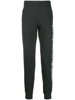 Ea7 Emporio Armani pantalon de jogging à logo - Bleu