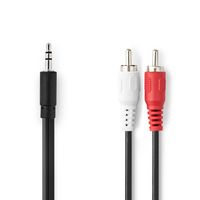 Nedis Stereo-Audiokabel | 3,5 mm Male naar 2x RCA Male | 10 m | 1 stuks - CAGB22200BK100 CAGB22200BK100 - thumbnail