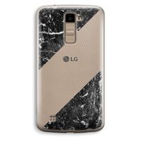 Zwart marmer: LG K10 (2016) Transparant Hoesje Zwart marmer: LG K10 (2016) Transparant Hoesje