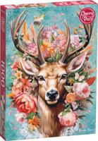 Flower Deer Puzzel 1000 Stukjes - thumbnail